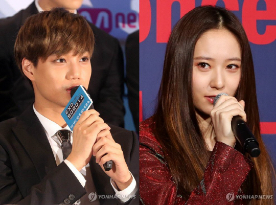 사진=연합뉴스. 카이(왼)&크리스탈.